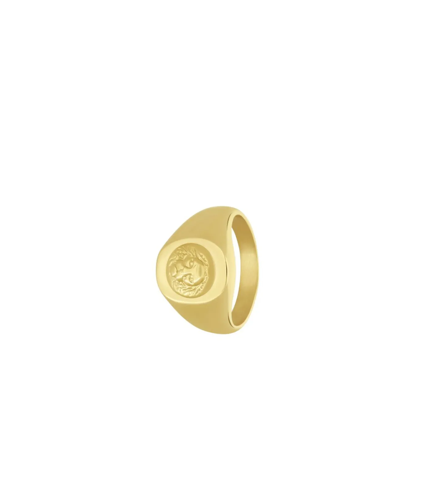 Ring Staal - goudkleurig
