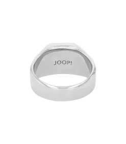Ring voor mannen, roestvrij staal, lijnsteen