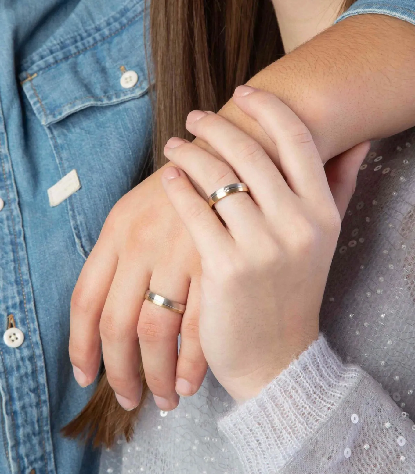 Ring 'Zaragoza' Zilver - zilverkleurig-goudkleurig