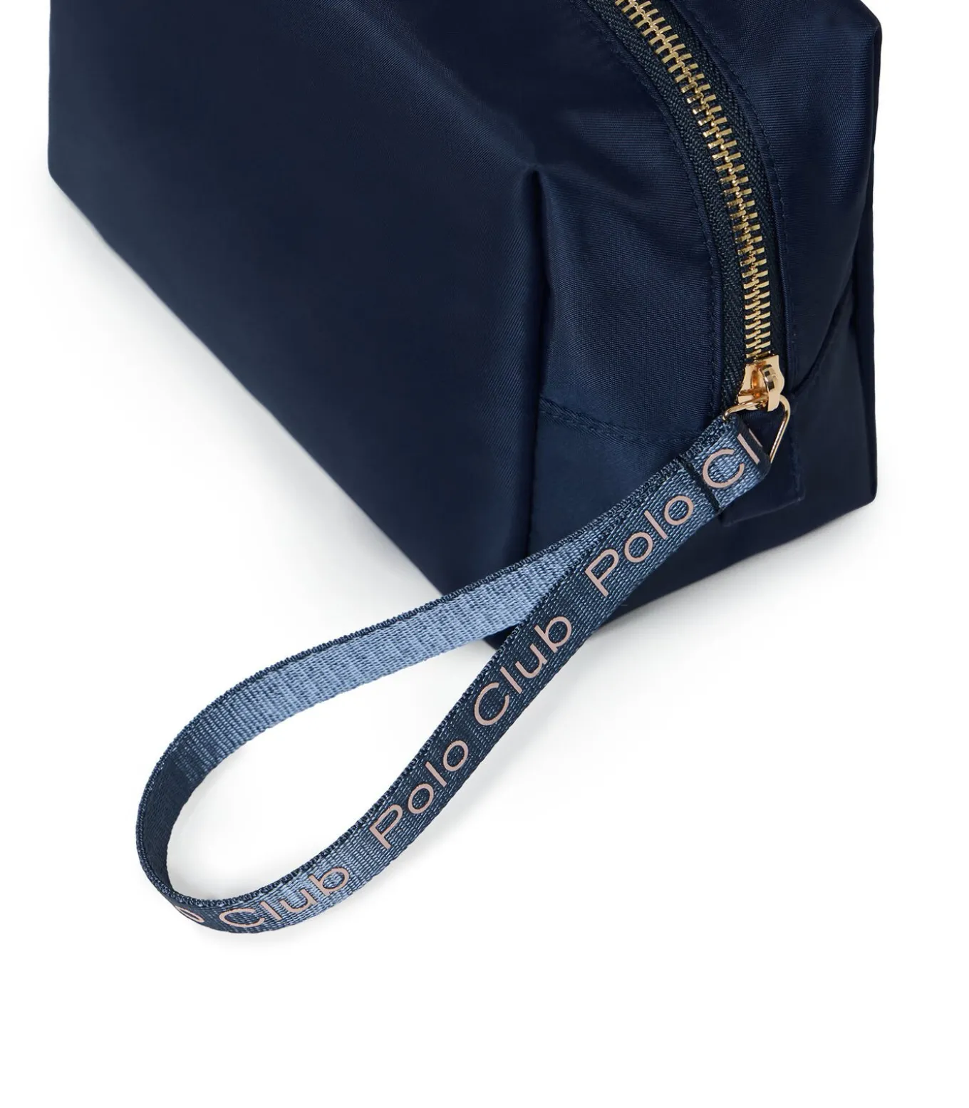 Roze en marineblauwe toilettas "Eden" met Polo Club-details