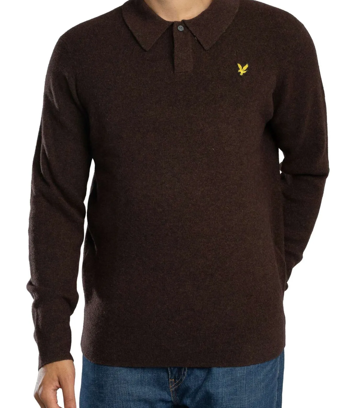 Rugby Relaxed Poloshirt Van Lamswolmix