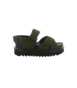 Sandalen Dr. Martens Voss II donkergroen suède leer