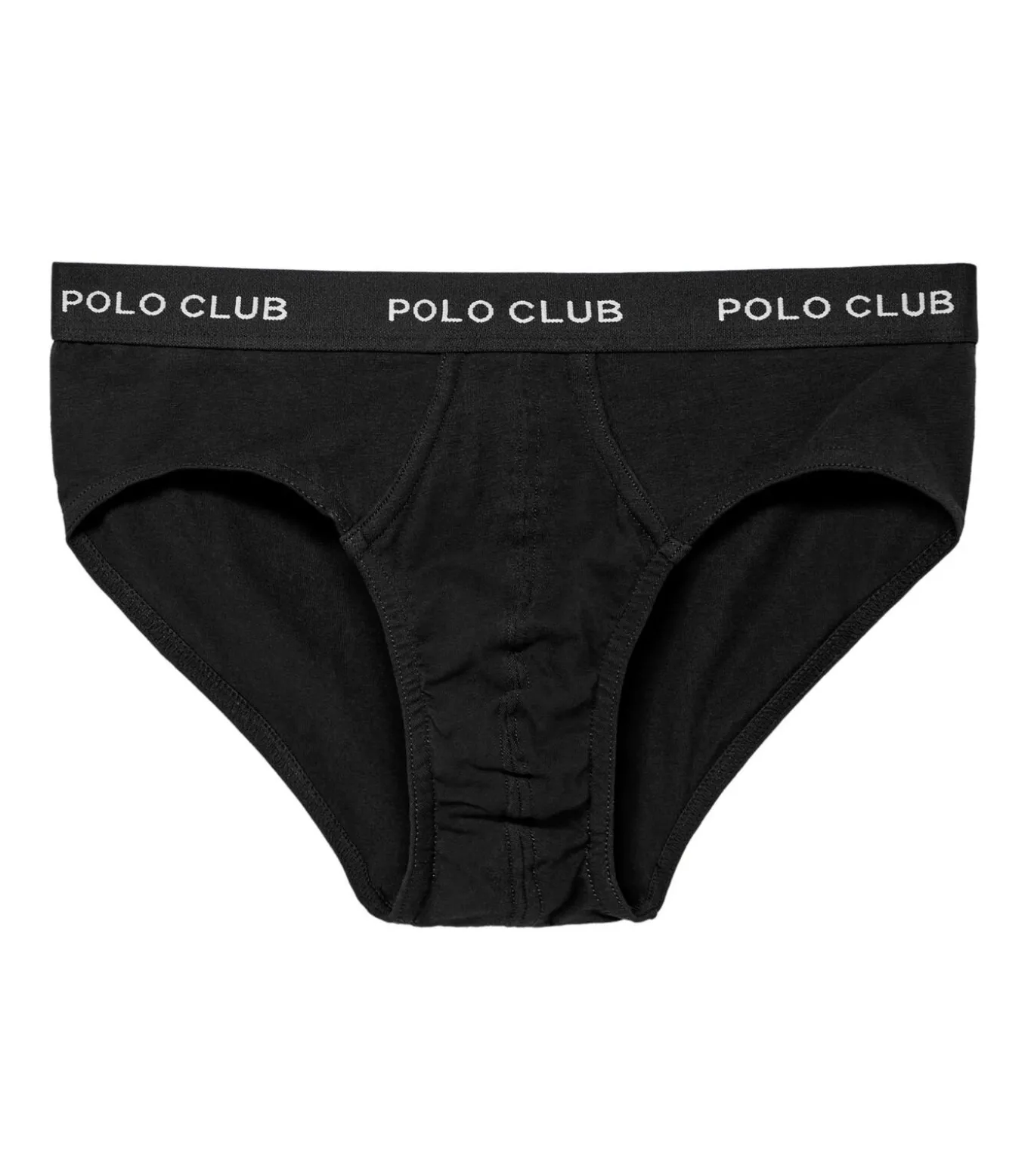 Set van drie slips, zwart, grijs en wit, met Polo Club-detail