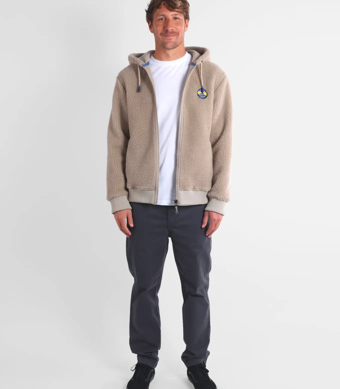 Sherpa hoodie met volledige rits SEFTY