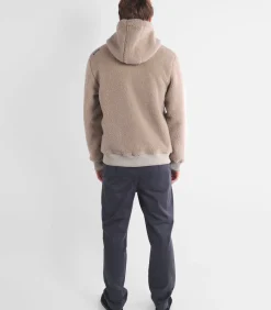 Sherpa hoodie met volledige rits SEFTY