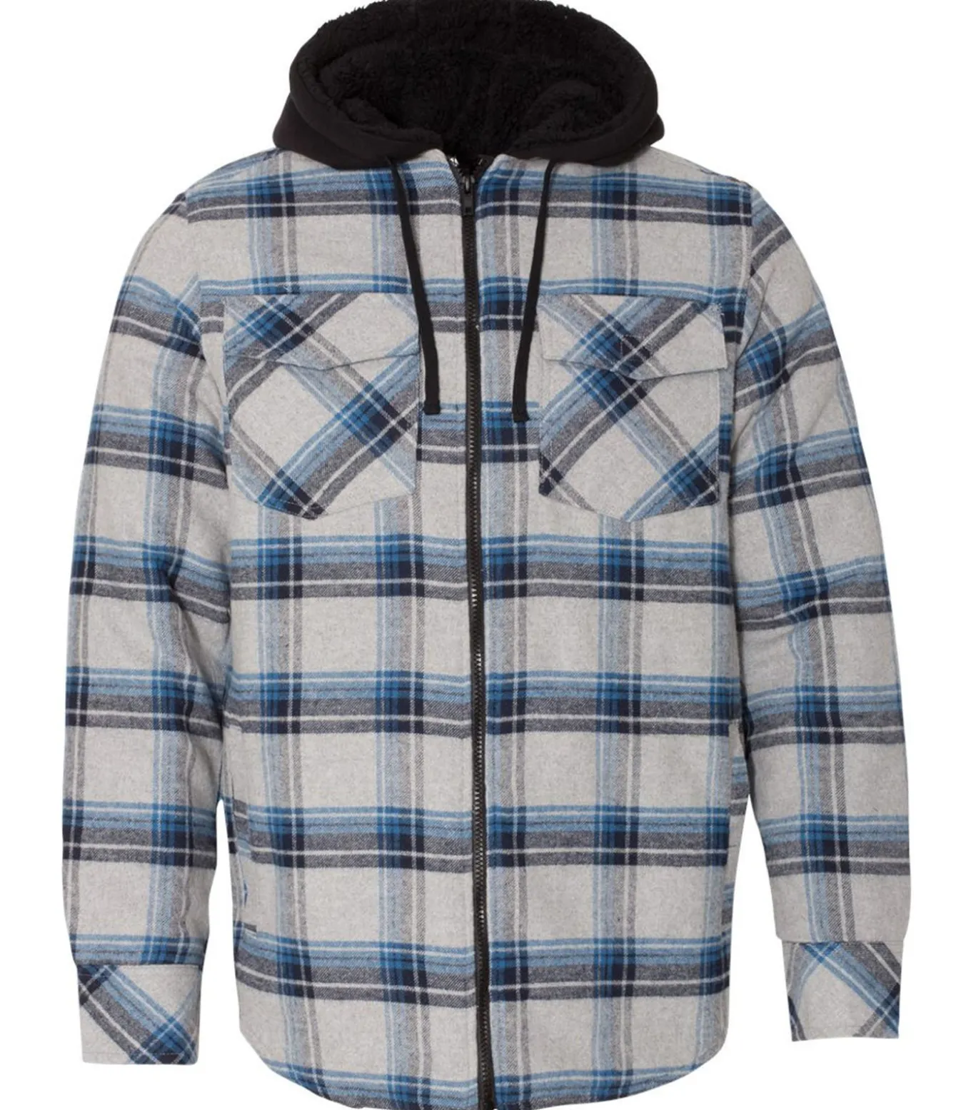 SHERPA LINED - Trui met kap - Grijs