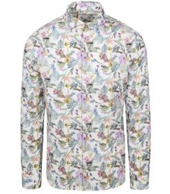 Shirt Linen/Cotton Flower Print Multicolour