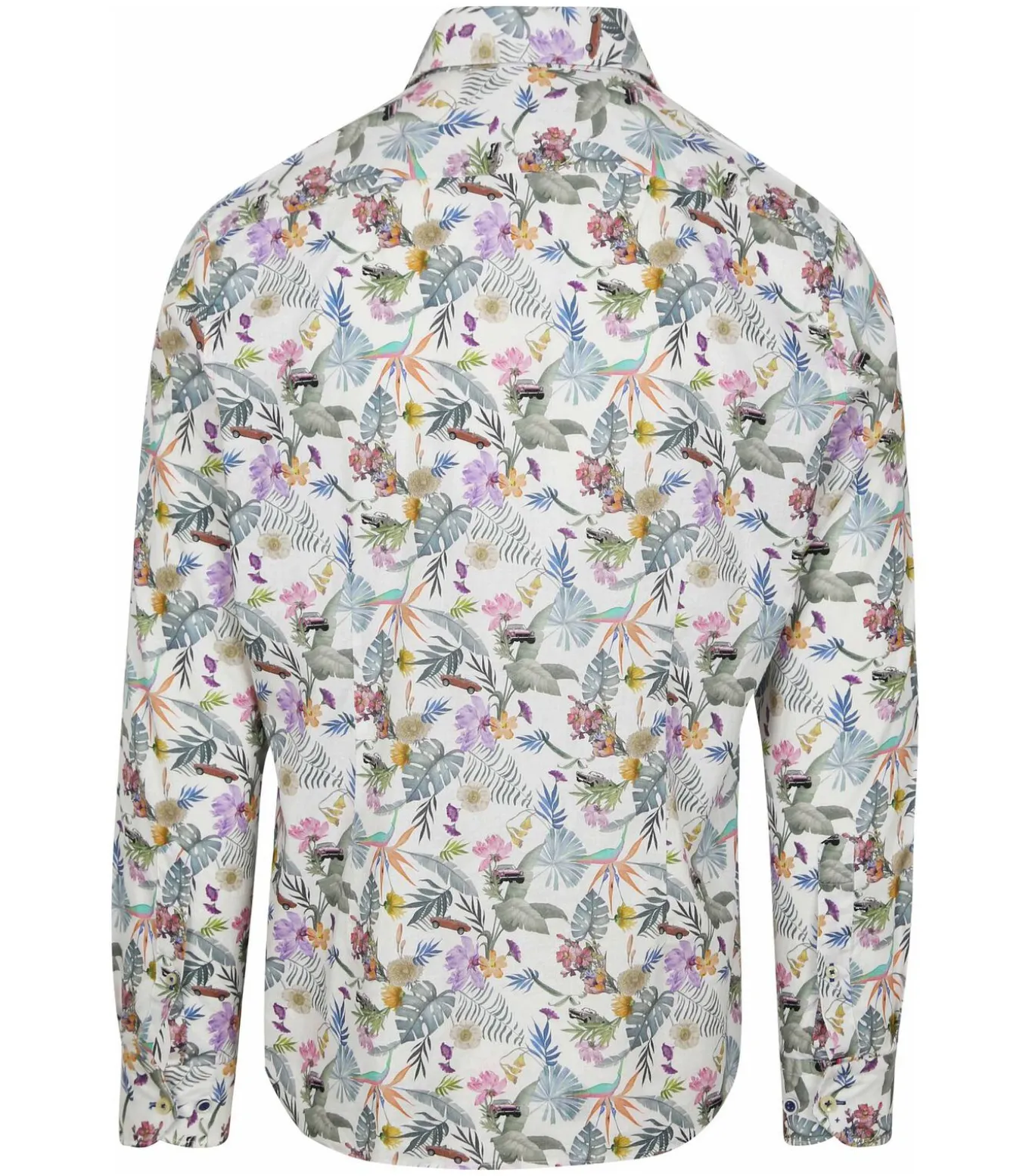 Shirt Linen/Cotton Flower Print Multicolour