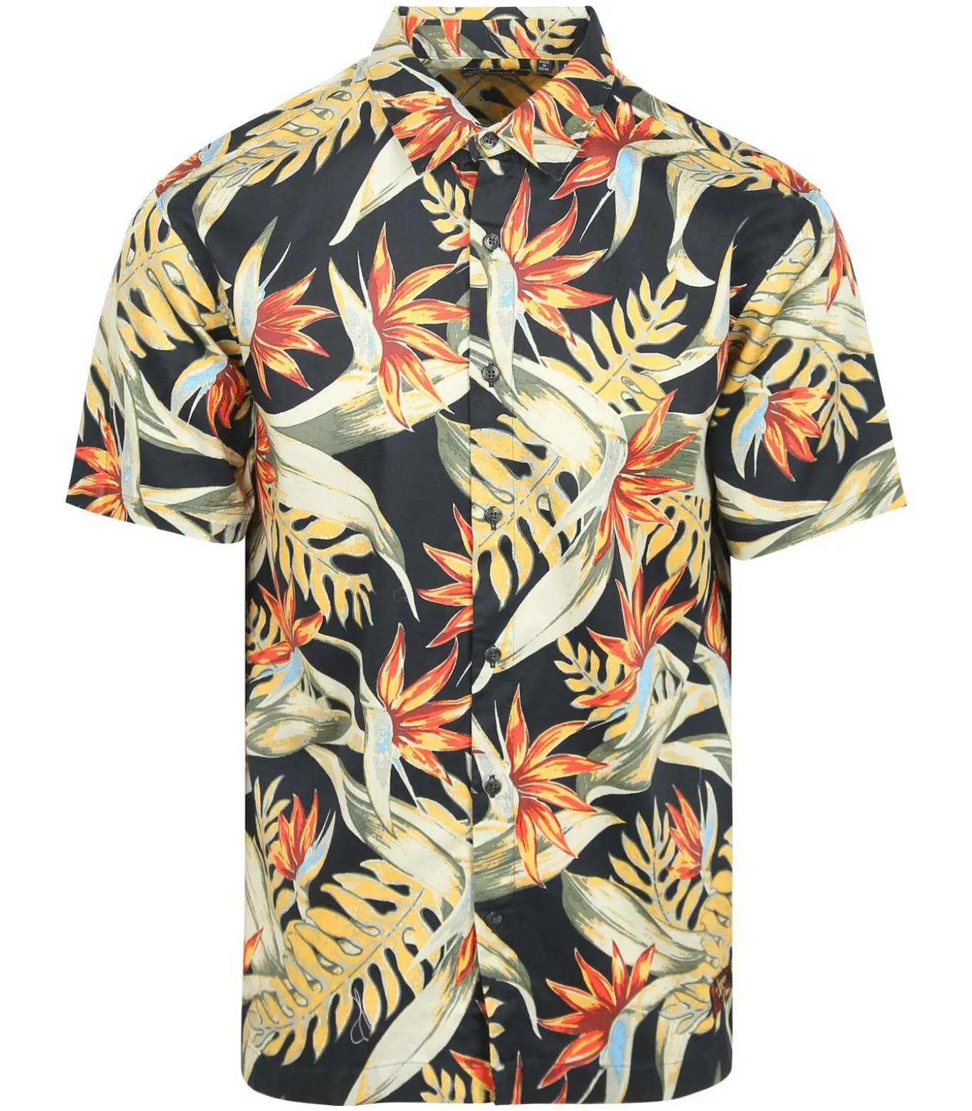 Shirt Print Hawaiian Bird of paradise