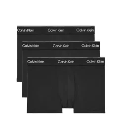 short 3 pack icon cotton stretch trunks black