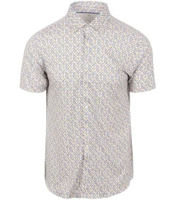 Short Sleeve Jersey Overhemd Print Multicolor