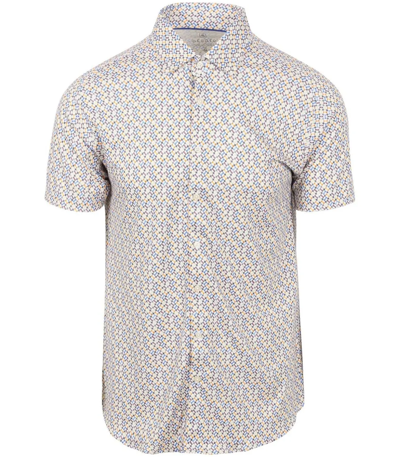 Short Sleeve Jersey Overhemd Print Multicolor