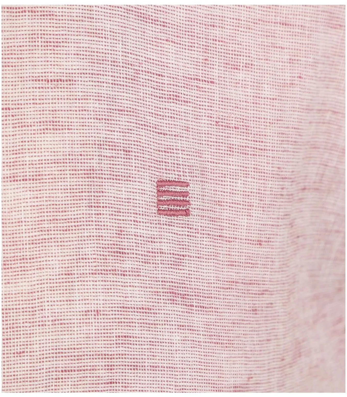 Short Sleeve Overhemd Linen Blend Roze
