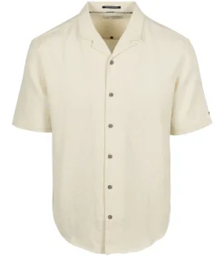 Short Sleeve Overhemd Structure Ecru