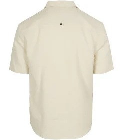 Short Sleeve Overhemd Structure Ecru