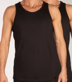 singlet 2 pack jacbasic tanktop black
