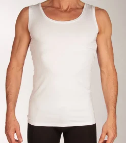 singlet 2 pack knitted singlet white