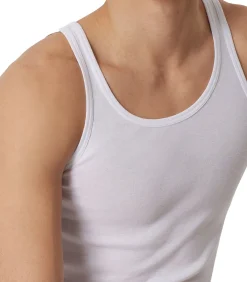 singlet 2 pack original classics 1-1 rib undershirts white