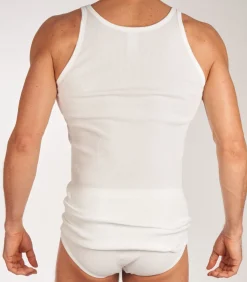 singlet 2 pack original classics 2-2 rib undershirts white