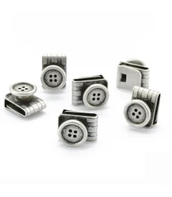 Sir Redman set losse bretel knoopjes antiek zilver