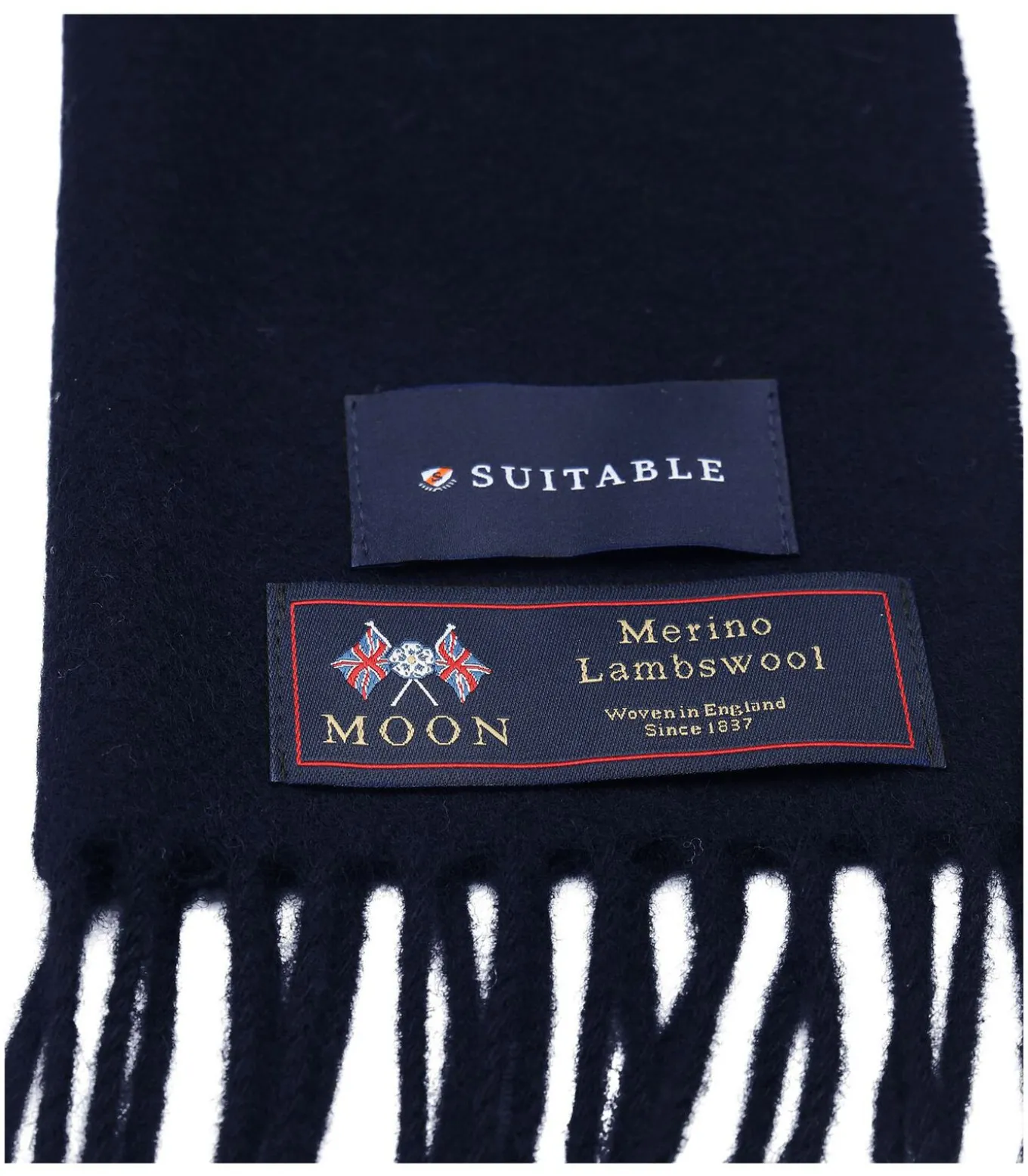 Sjaal Merino Wol Navy