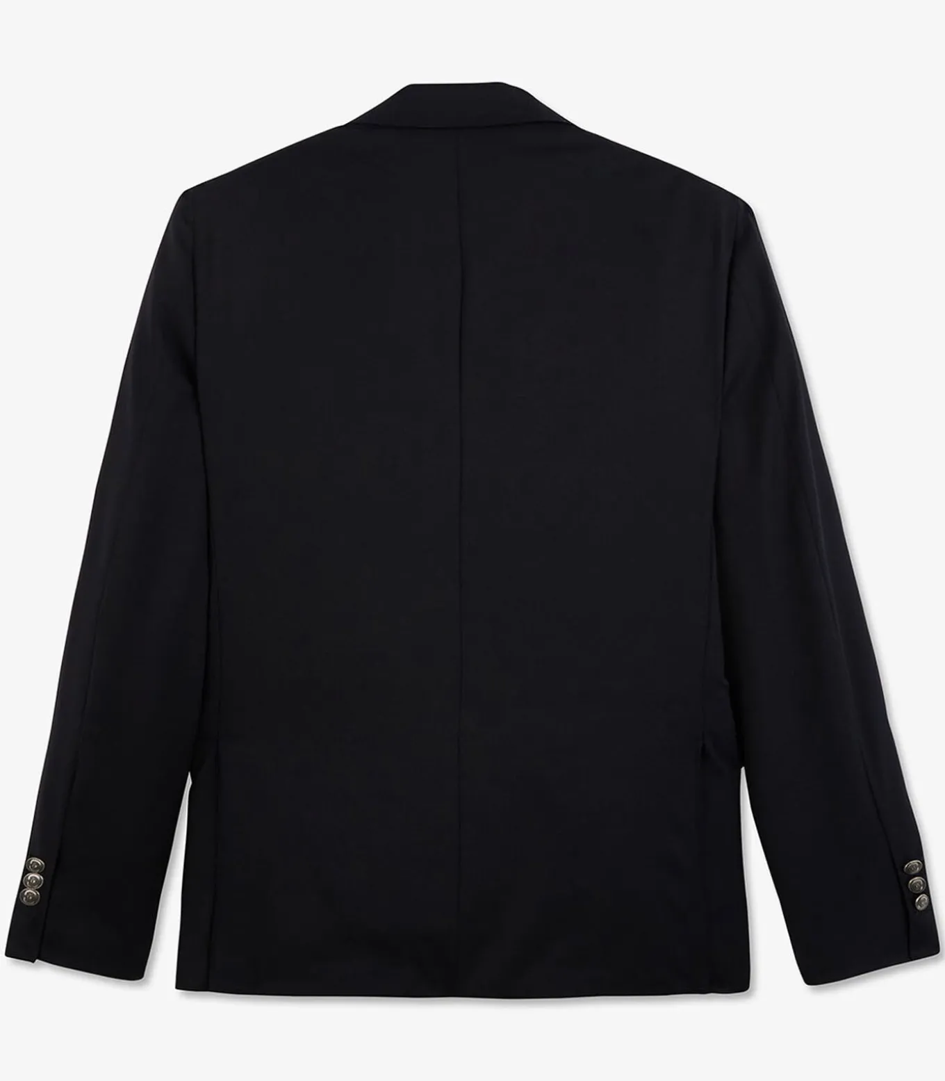 Slanke fit marineblauw 100% wollen blazer