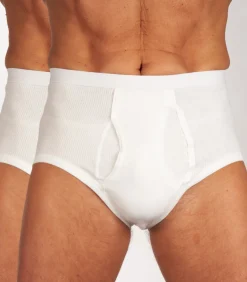 slip 2 pack 2-2 rib white