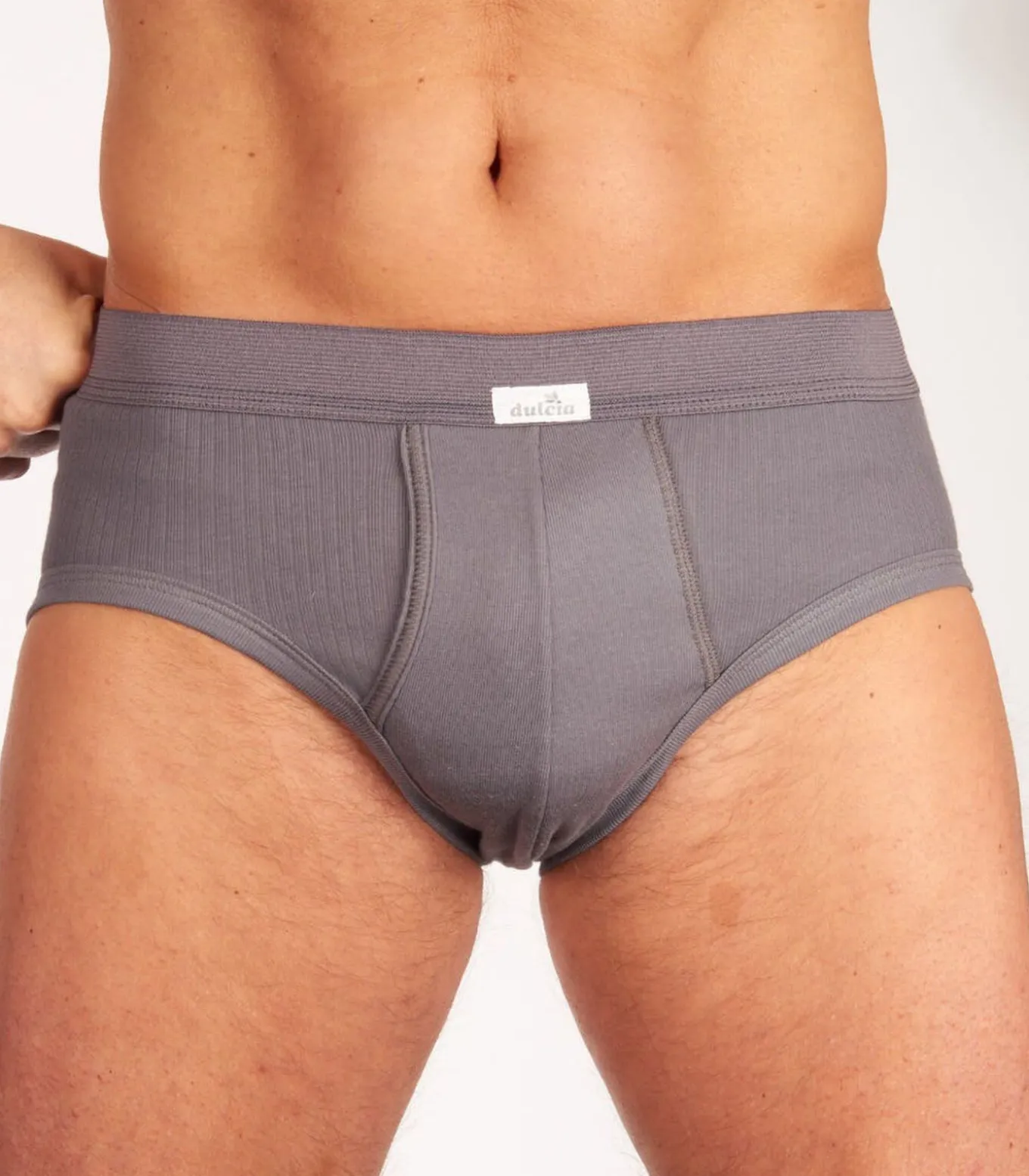 slip 3 pack new basic cotton 4-1 rib grey