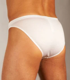 slip premium cotton comfort micro briefs white