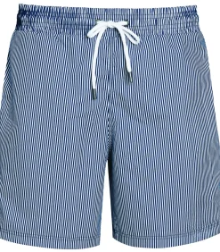 Sneldrogende zwemshort met strepen Beachport