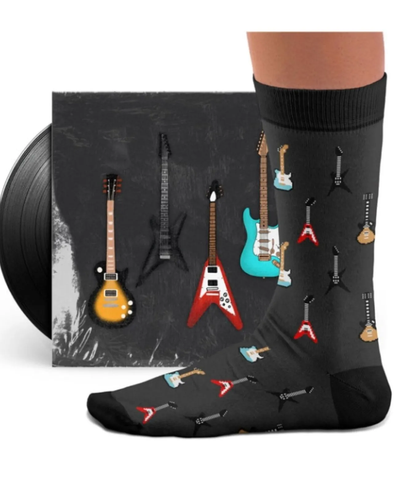 Sock Affairs herensokken guitar zwart