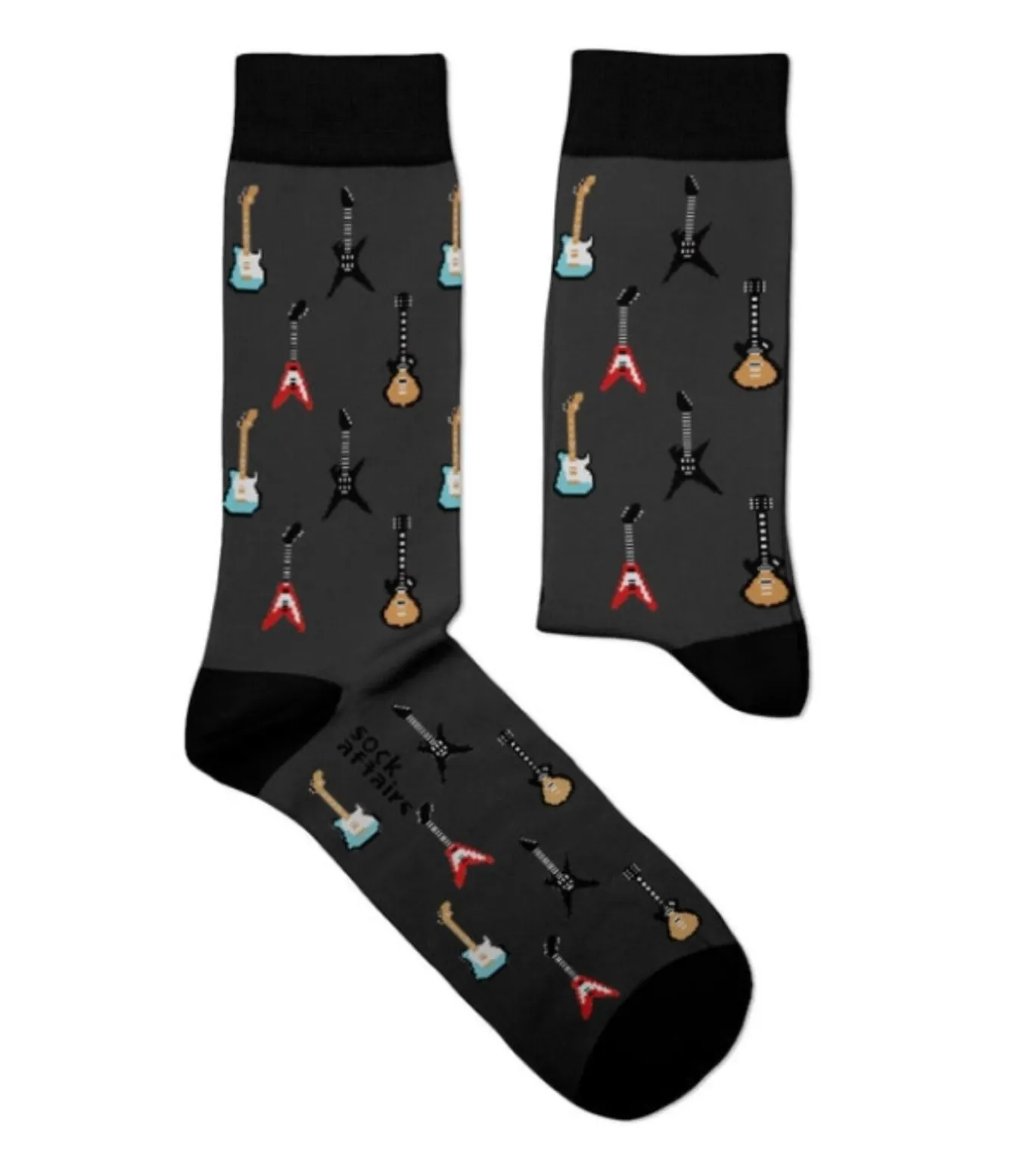 Sock Affairs herensokken guitar zwart