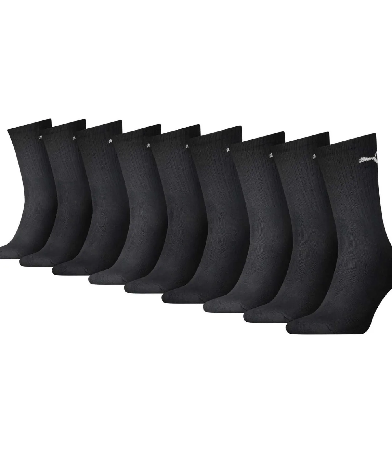 sokken 9 paar crew sock white / grey / black