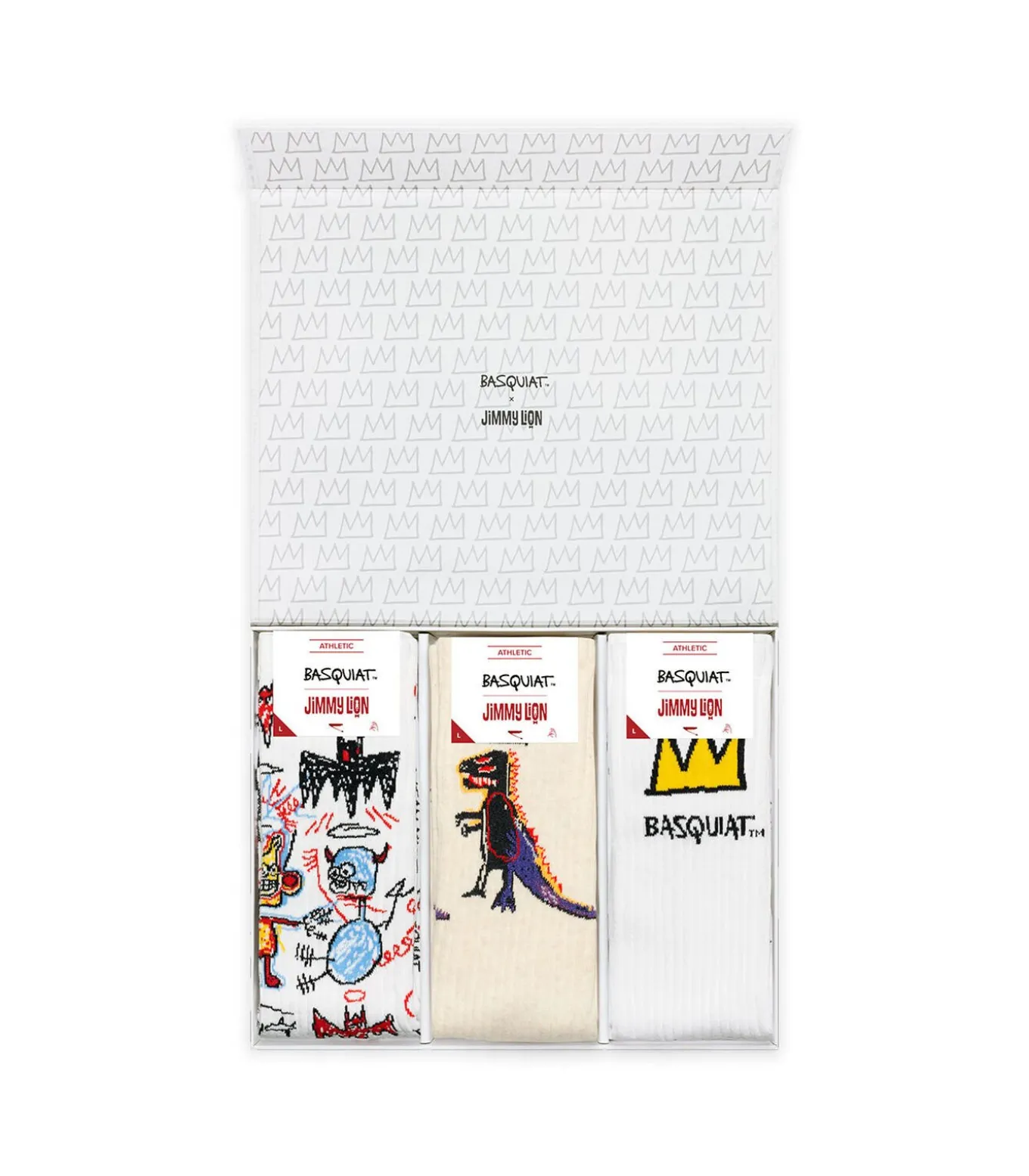 Sokken Athletic Basquiat (x3)