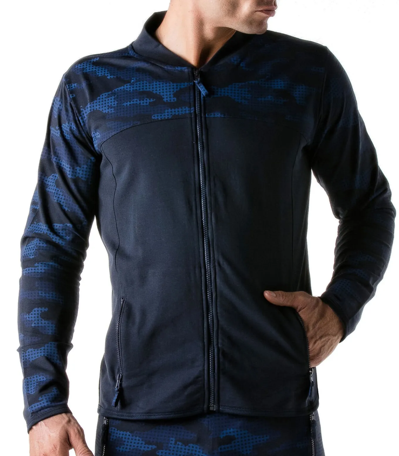 Sportjas Urban Camo navy