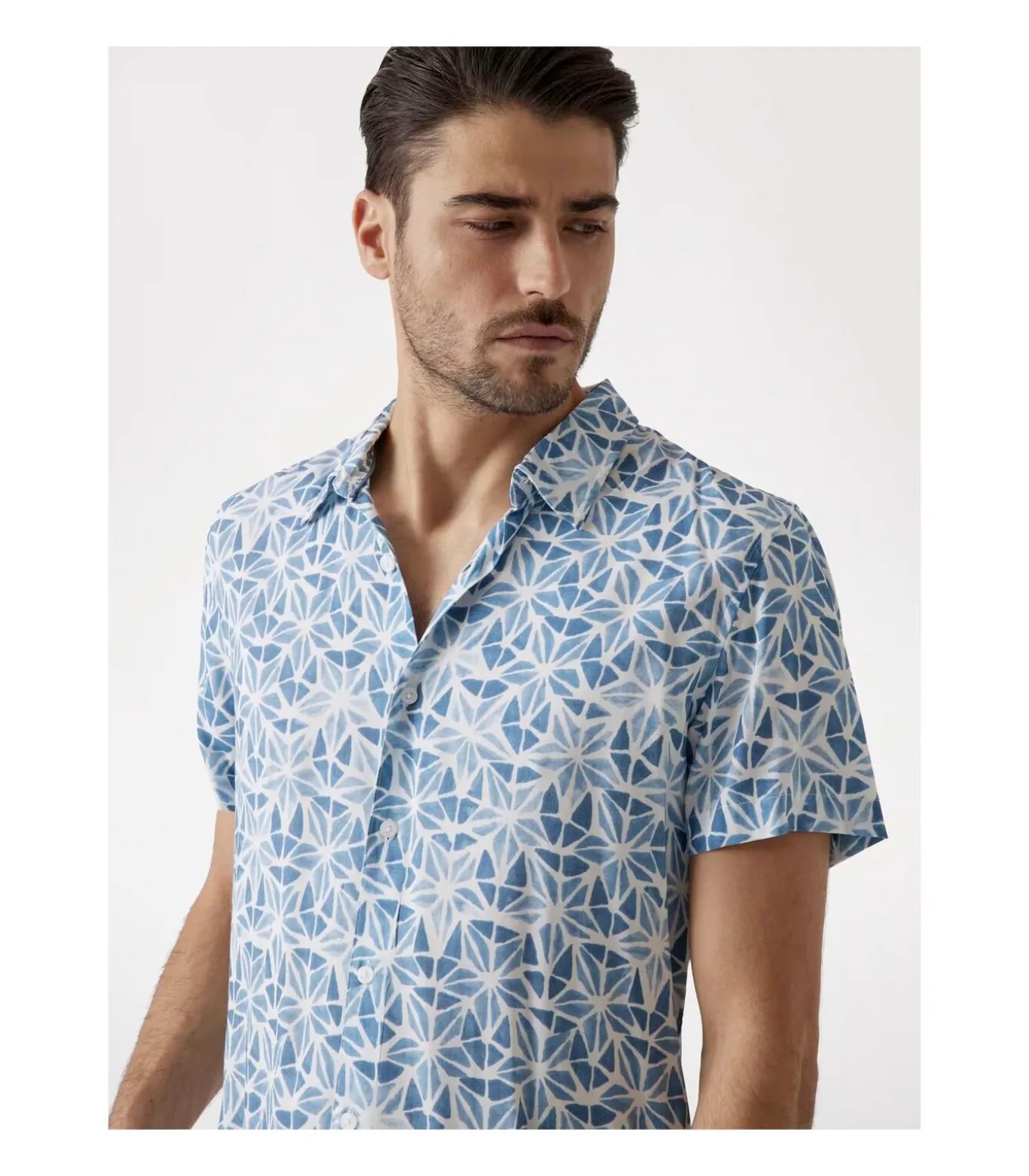Ss Eco Ryaon Watercolor Shirt