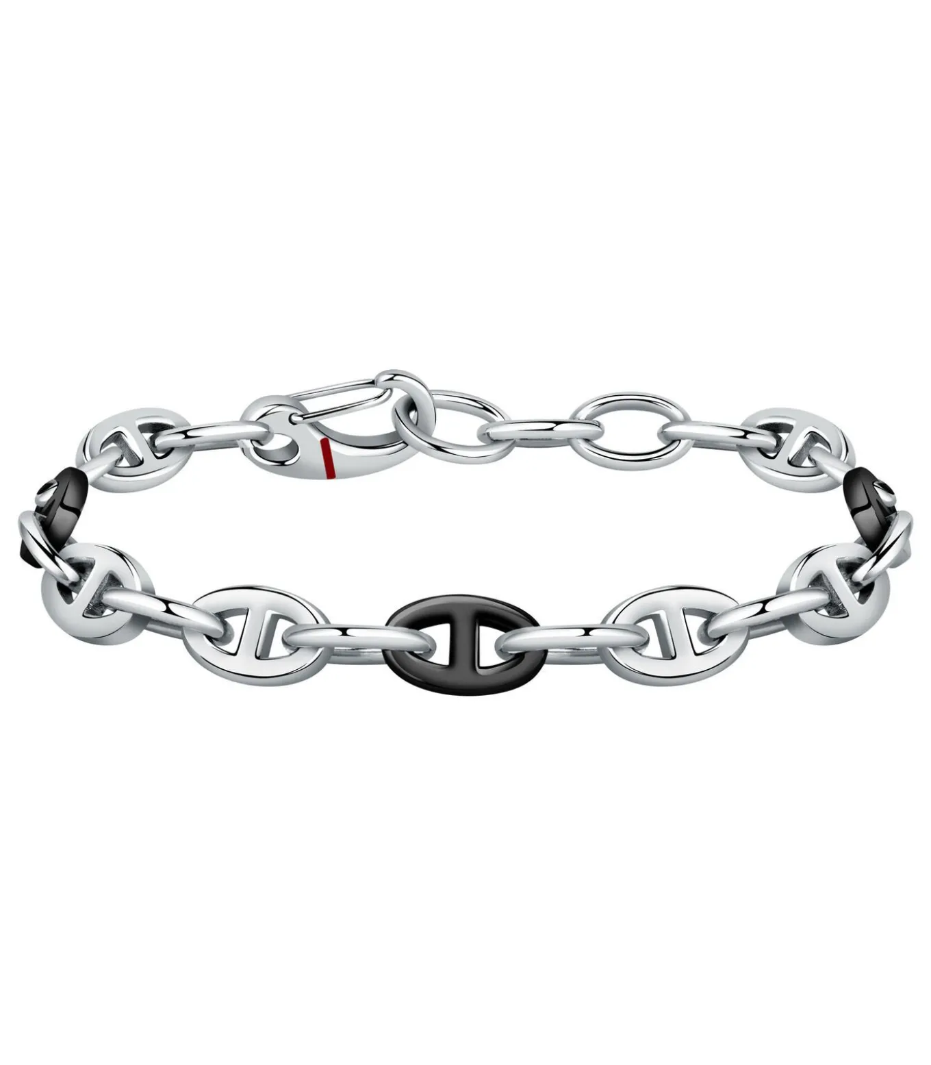 Stalen armband, email, zwart Pvd MARINE