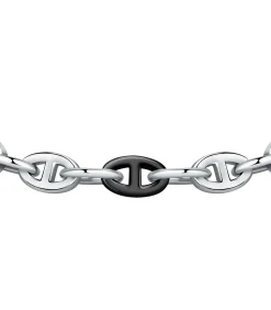 Stalen armband, email, zwart Pvd MARINE
