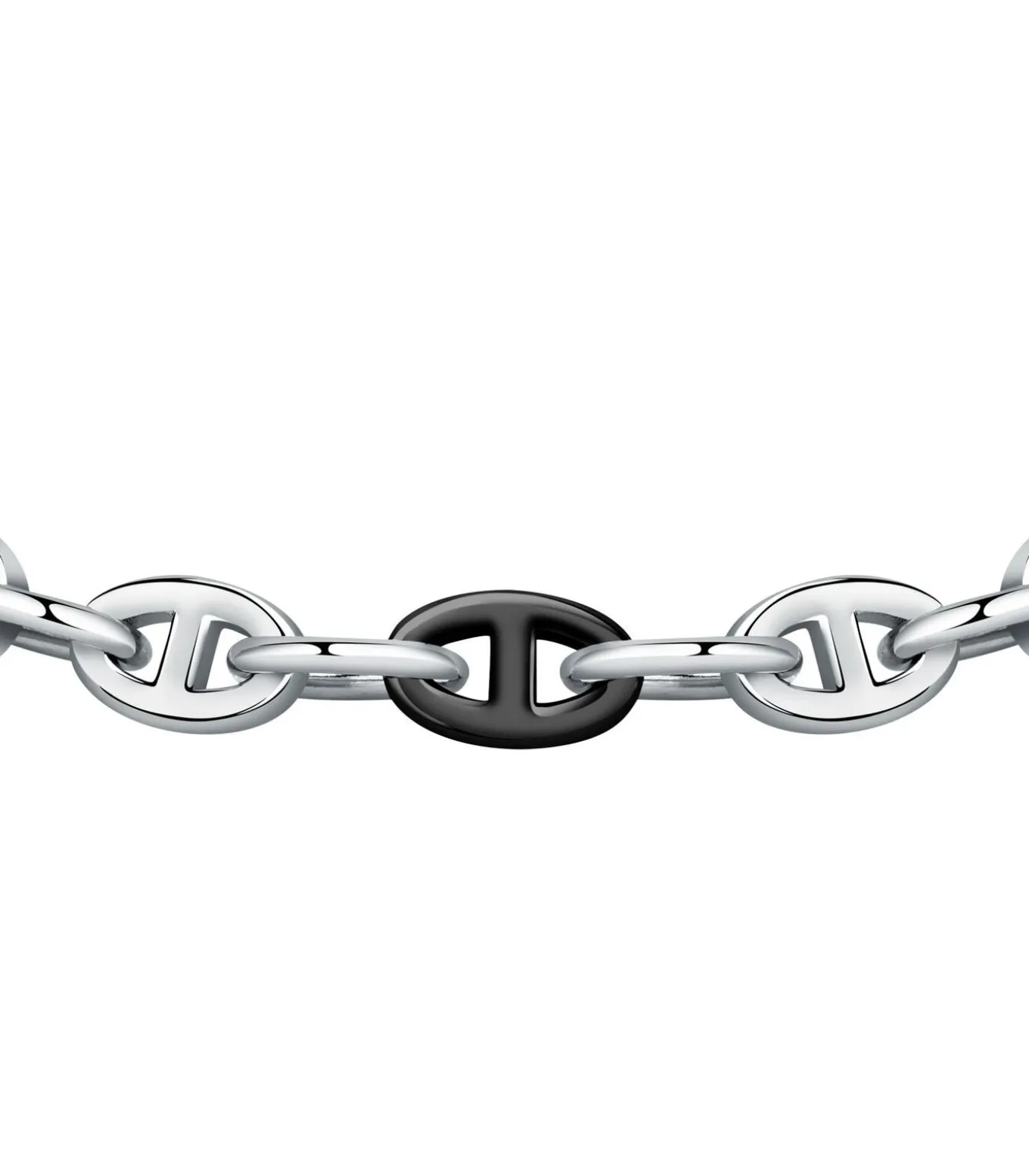 Stalen armband, email, zwart Pvd MARINE