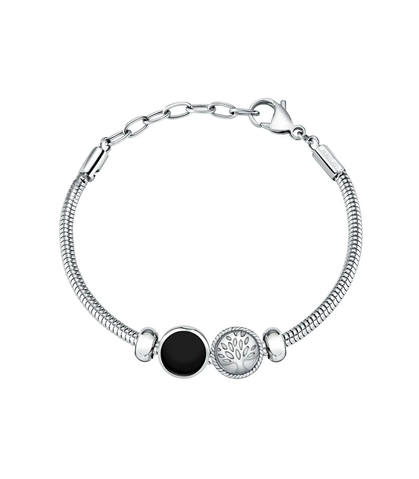 Stalen armband, emaille DROPS