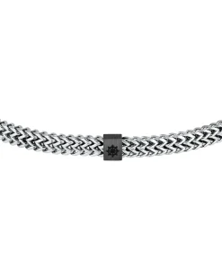 Stalen armband, emaille MARINE