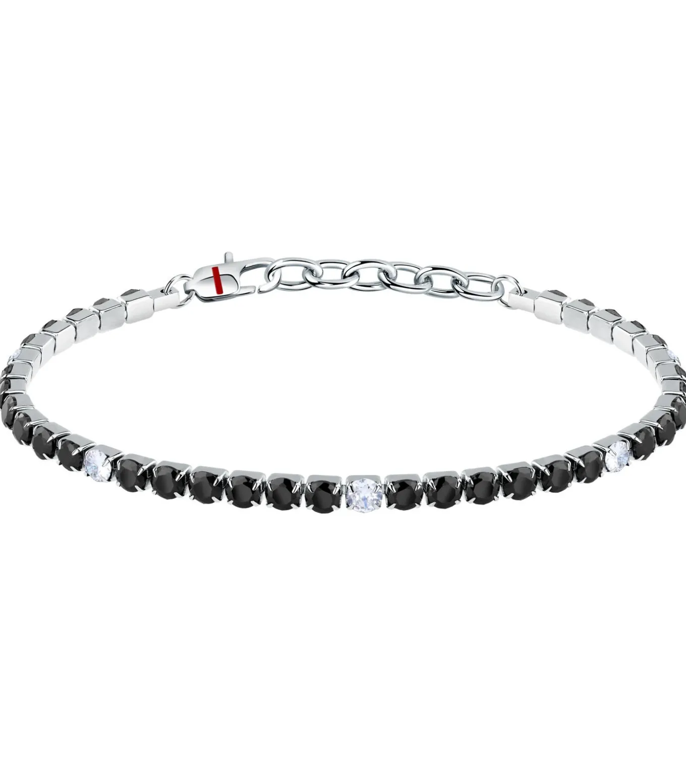 Stalen armband, TENNIS-kristallen
