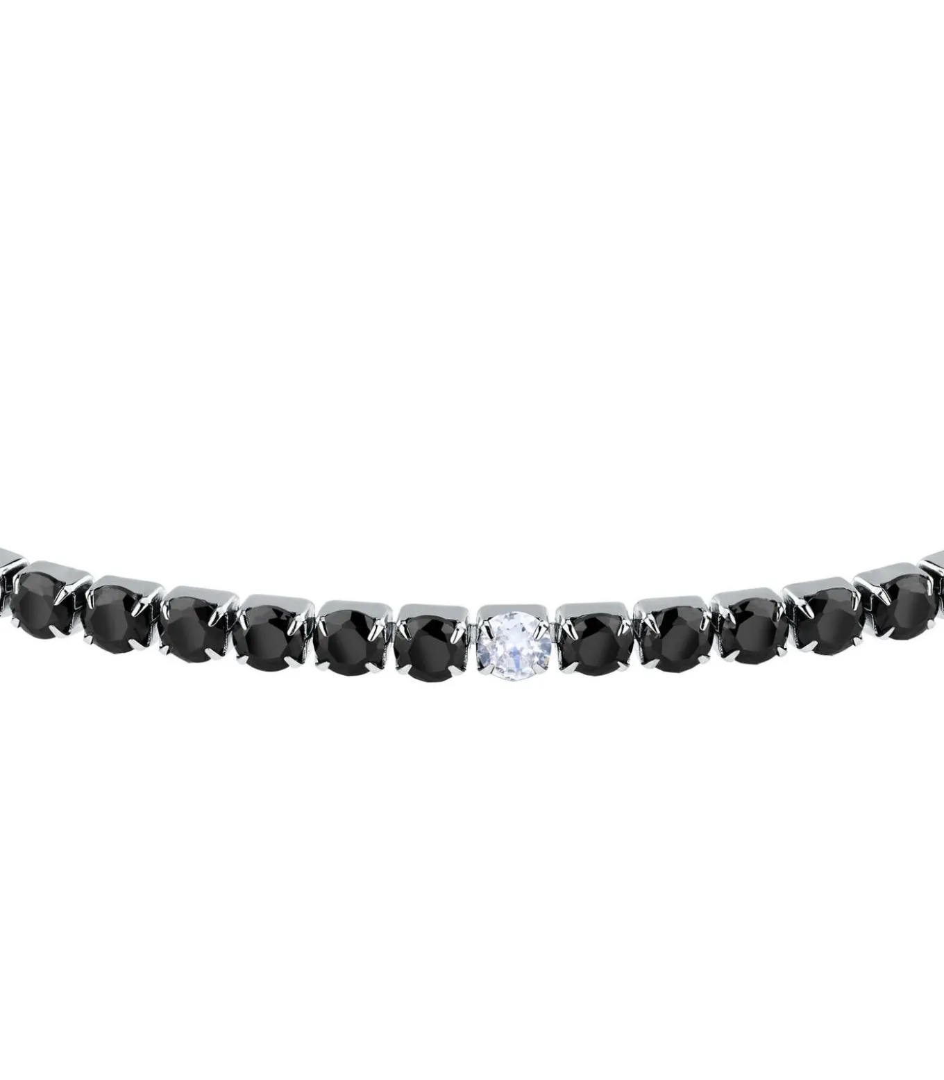 Stalen armband, TENNIS-kristallen