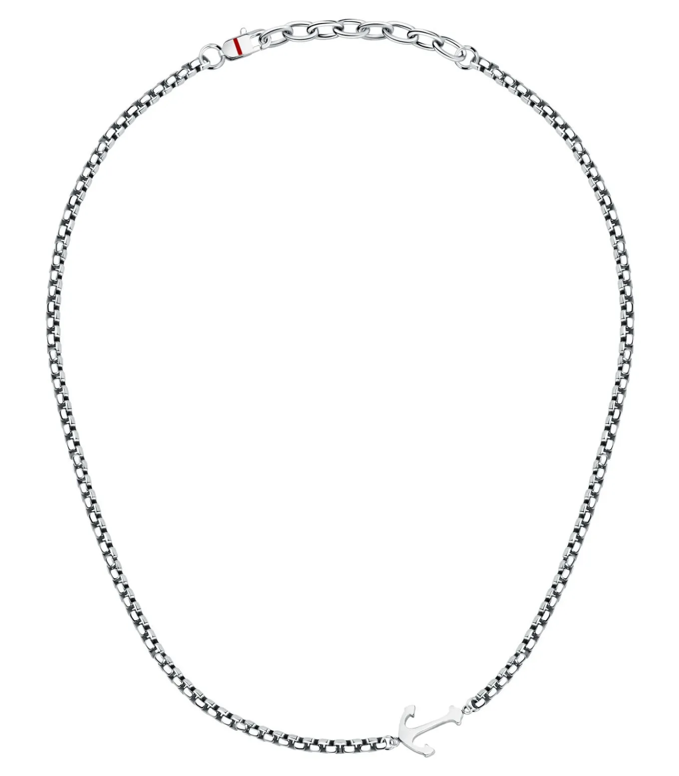 Stalen halsketting, emaille MARINE