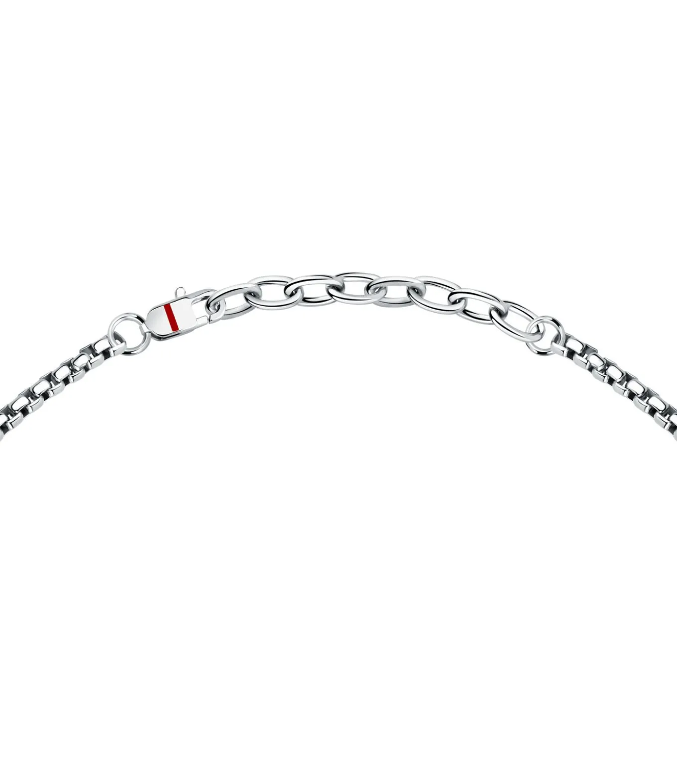 Stalen halsketting, emaille MARINE