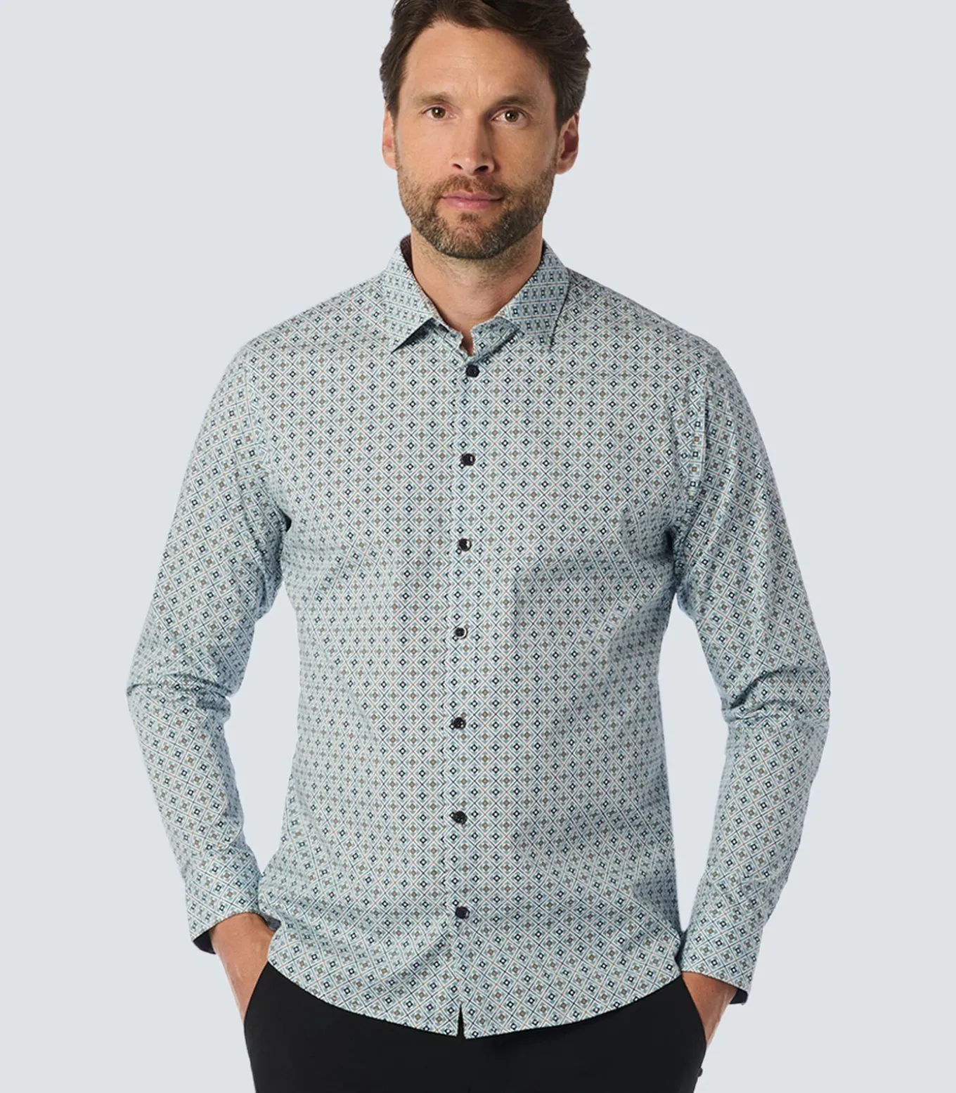 Stijlvol shirt met all-over patroon