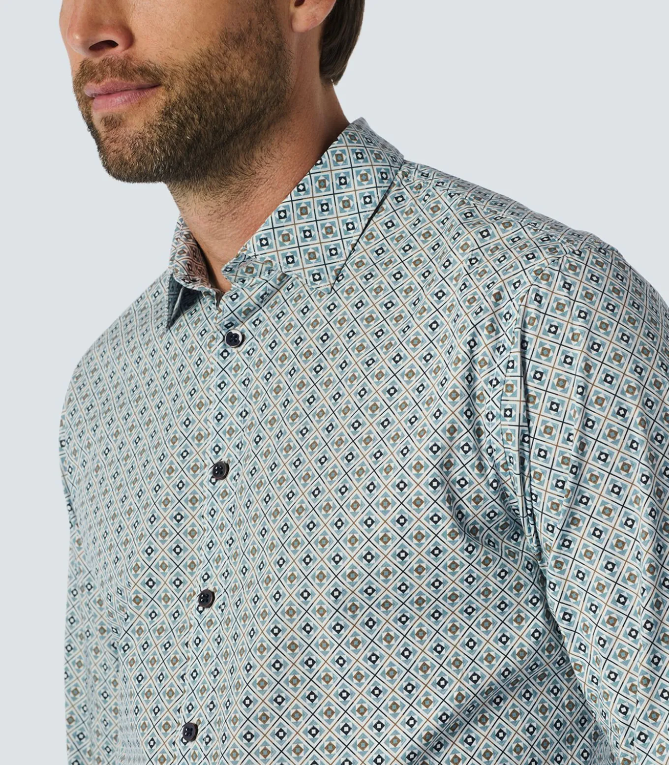 Stijlvol shirt met all-over patroon