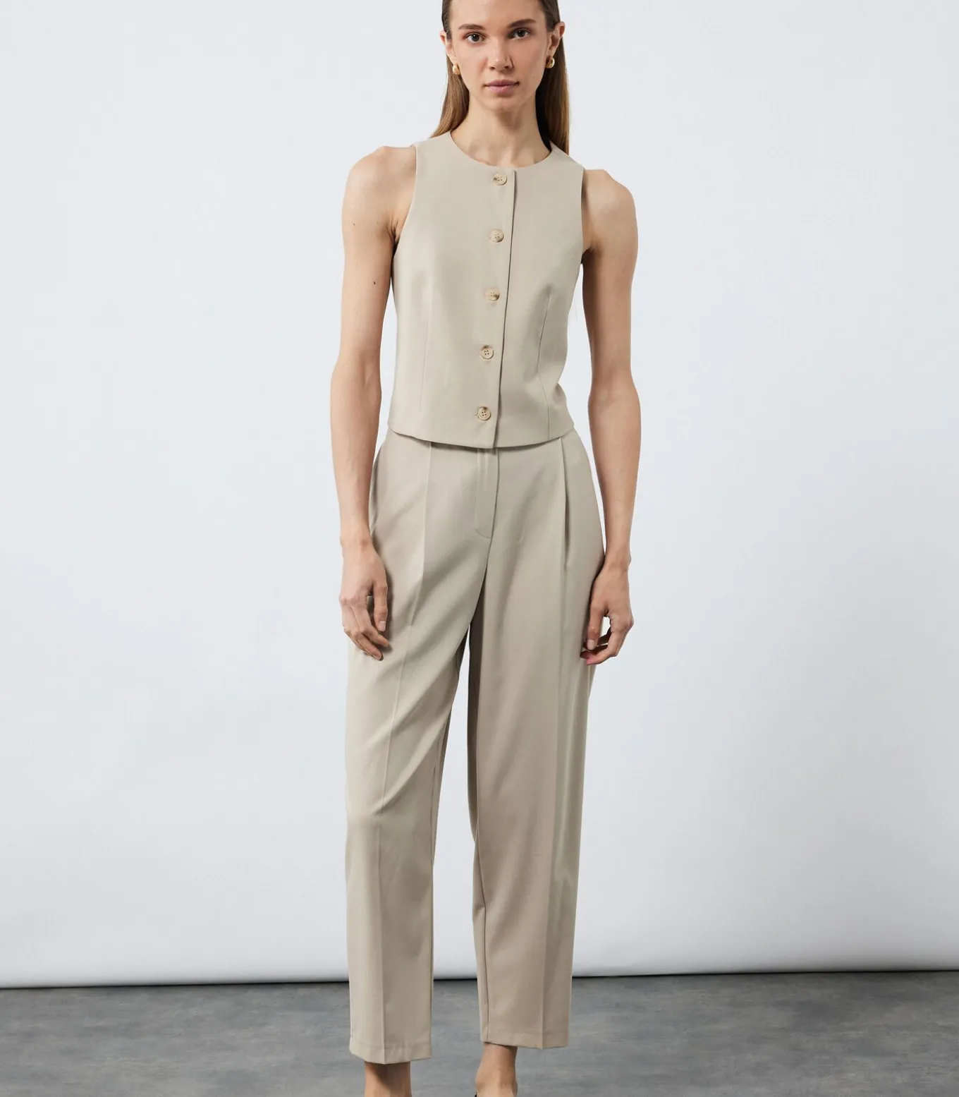 Stofbroek Ceintuur Zakdetail