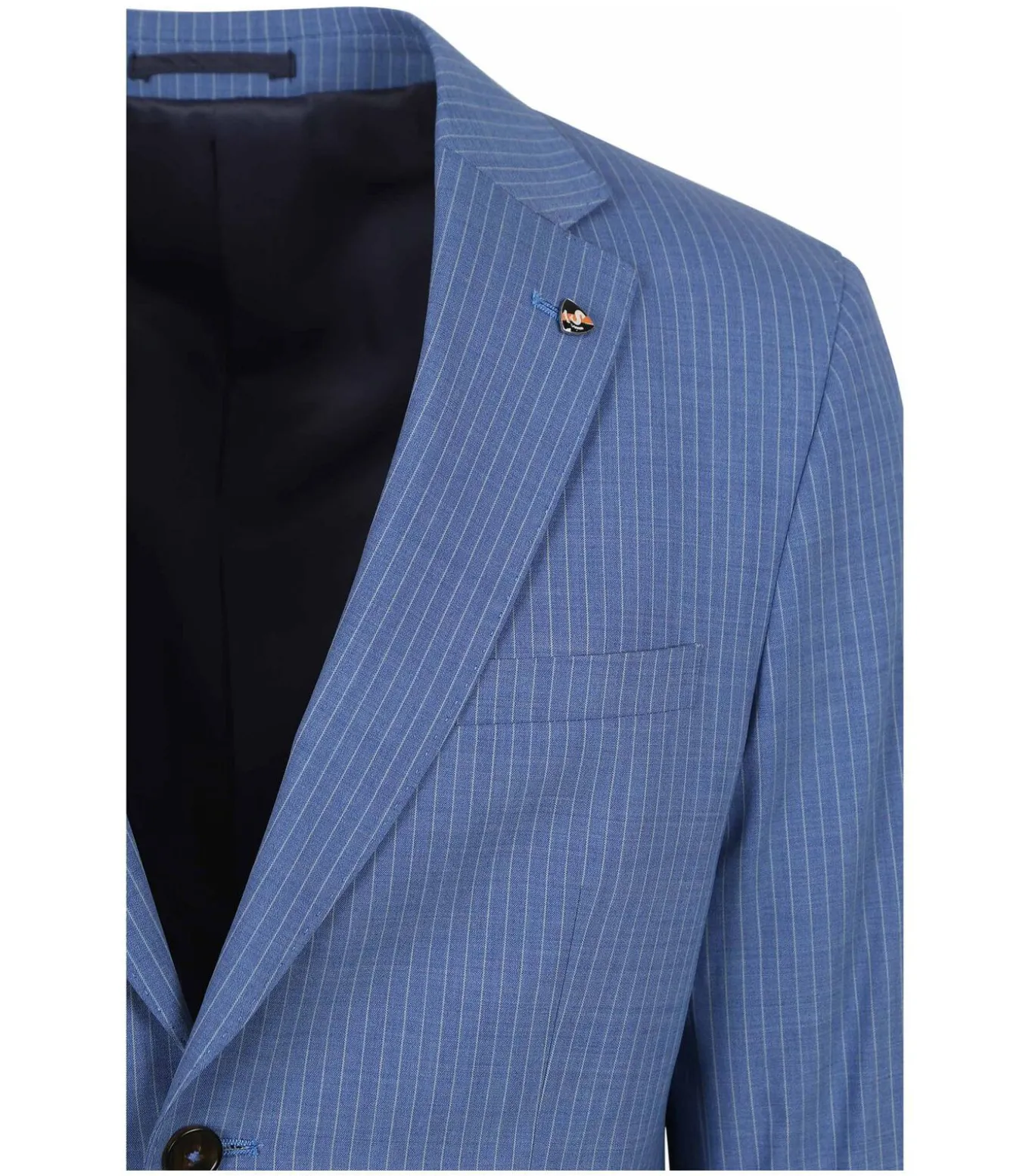 Strato Ossi Kostuum Wol Blauw