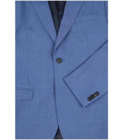 Strato Ossi Kostuum Wol Blauw